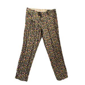 Rag & Bone Floral Print Silk Crop Trousers Pants Sz 29